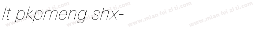 lt pkpmeng shx字体转换